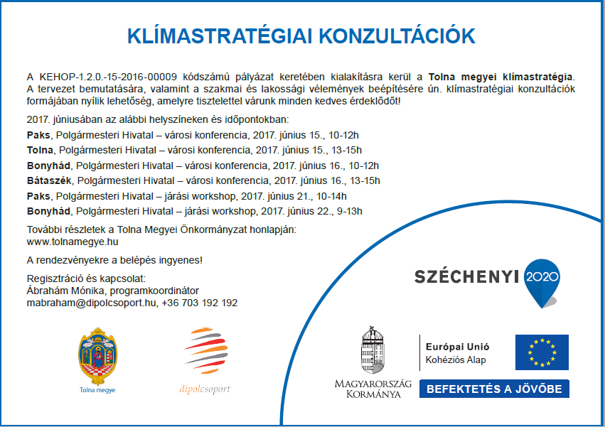 Klímanapok lesznek a megye négy helyszínén