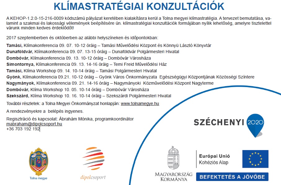 Az ősz folyamán folytatódik a megyei klímastratégia megalkotása