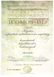 Icomos-díj a Vármegyeháza felújításáért